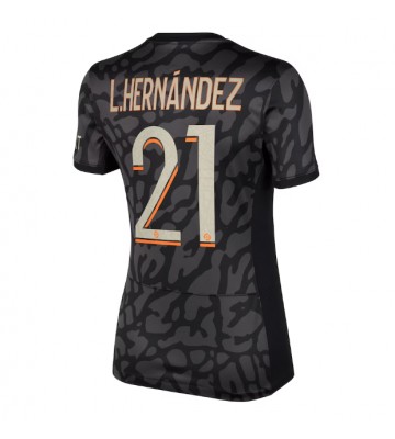 Paris Saint-Germain Lucas Hernandez #21 Tercera Equipación Mujer 2023-24 Manga Corta